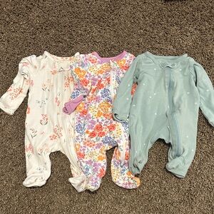 Floral and Printdd Kids One Piece Set
